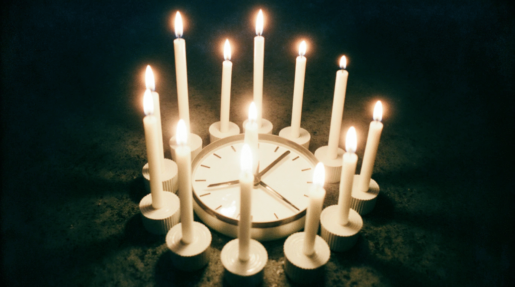 Clock of Candles