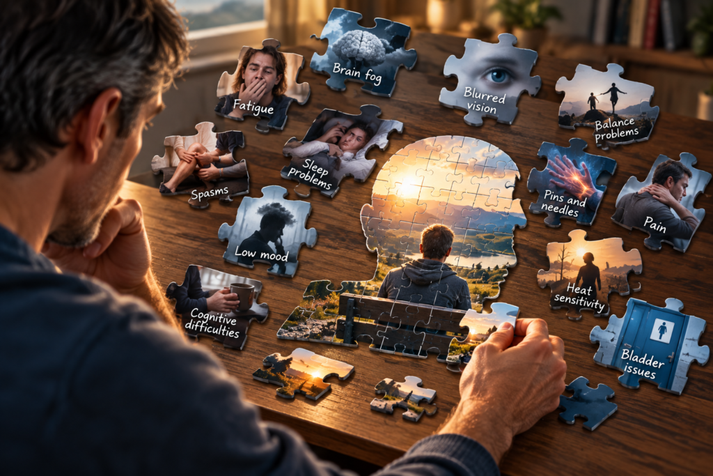 A Jigsaw Puzzle of MS Symptoms